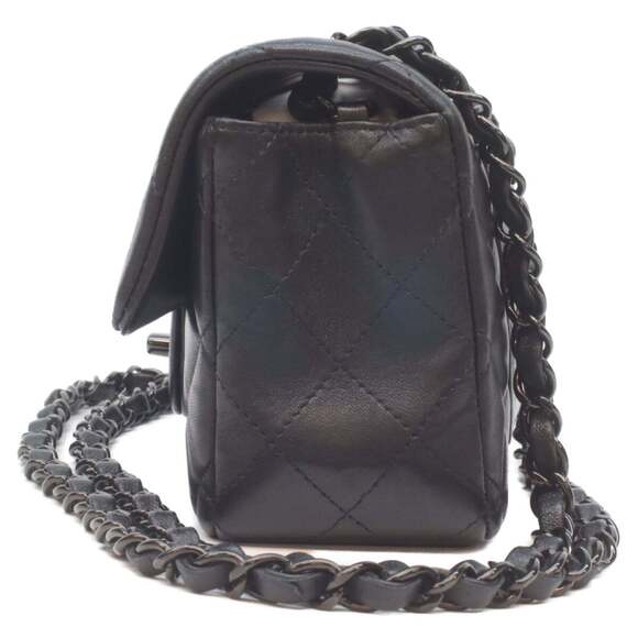 CHANEL A69900 Lamb So Black Mini Matelasse 20 Shoulder Bag, with Hardware, Wo... - Picture 2 of 11